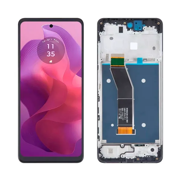 Tela Frontal Moto G24 G24 Power Com Aro