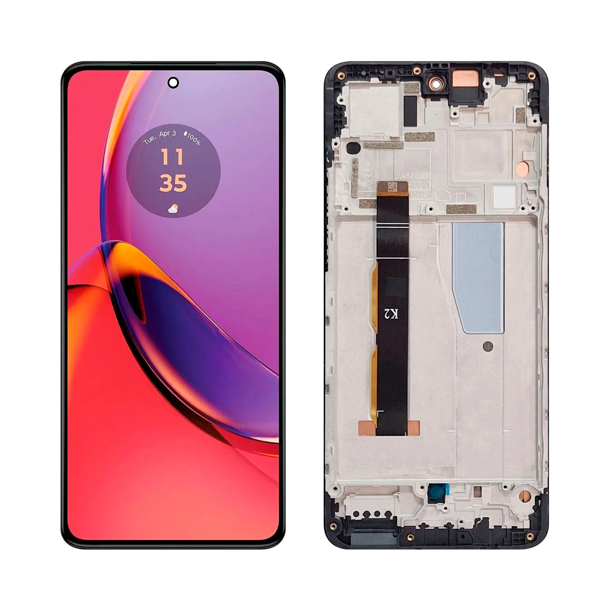 Tela Frontal Moto G84 5G Oled Com Aro - 1