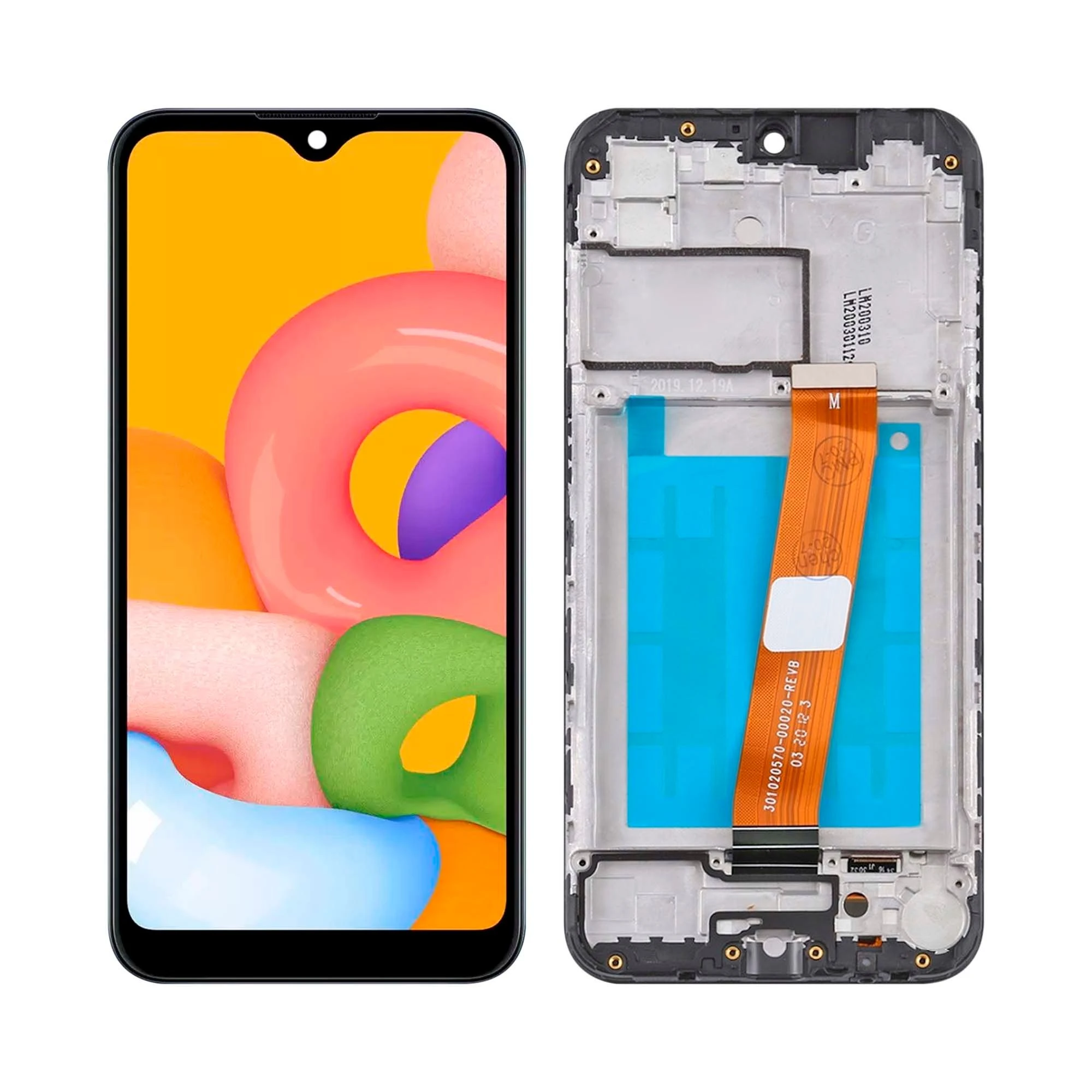 Tela Frontal Samsung A01 A015M Incell Com Aro - 1