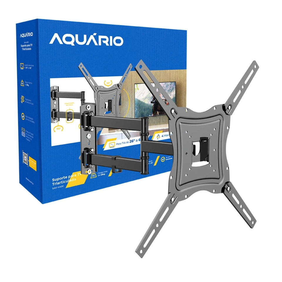 Suporte para TV Triarticulado Braço 400mm 26 a 60" Ref SAV-4400 - 5
