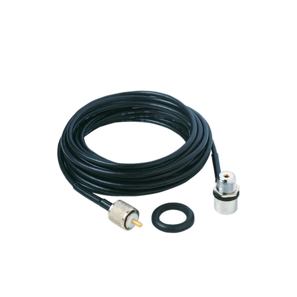 Cabo Coaxial RG-058 de 5,5 Metros Com Conector UHF Macho Ref M-802K - 2