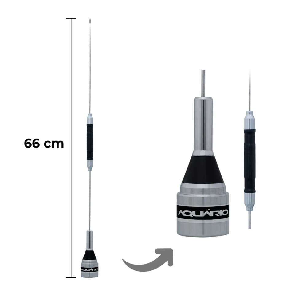 Antena PX Móvel 1/4 para 11 Metros Base Simples b-2050 - 2