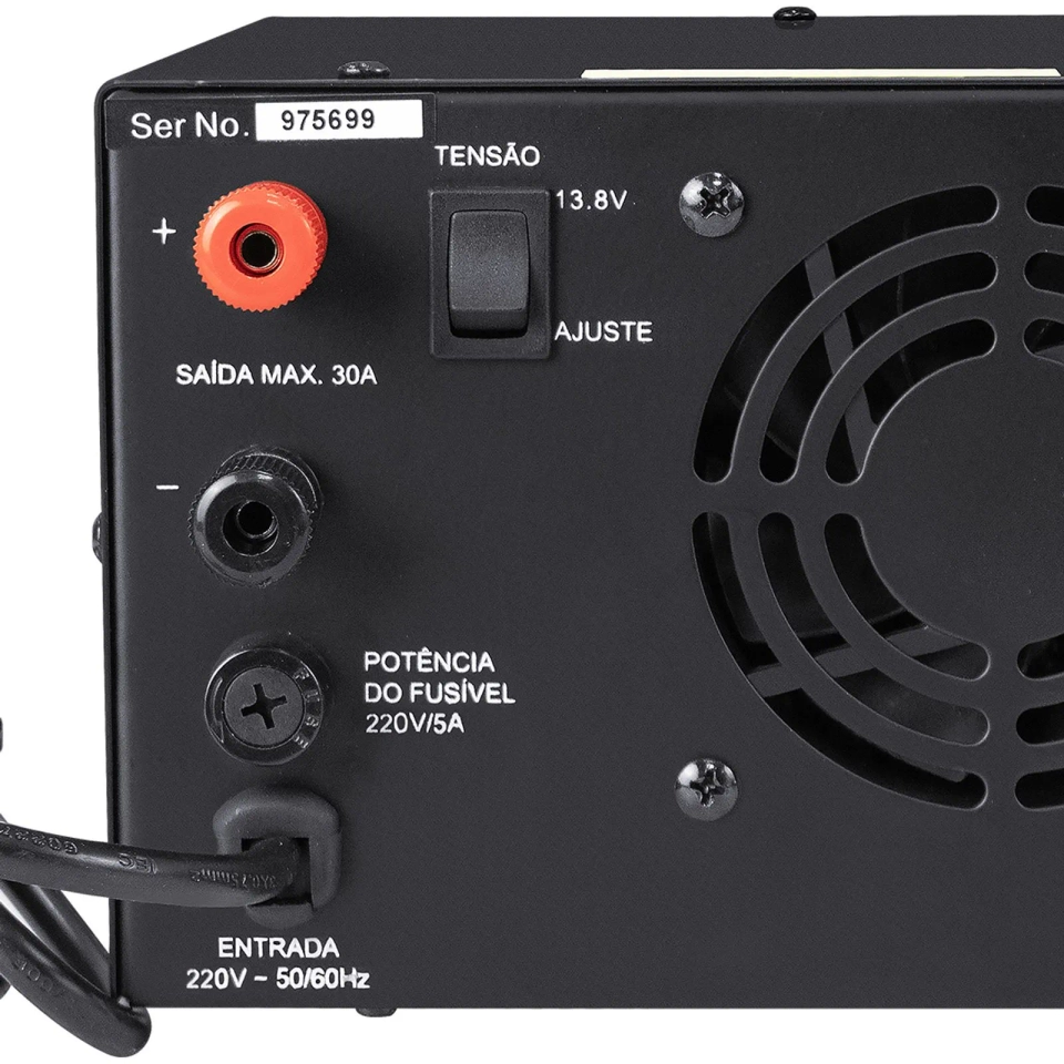 Fonte de alimentação 30A analógica para 220V   PS-13830A220 - 3