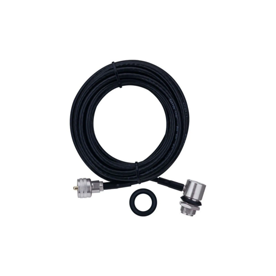 Cabo Coaxial RG-058 de 5,5 Metros Com Conector UHF Macho Ref M-802K - 1