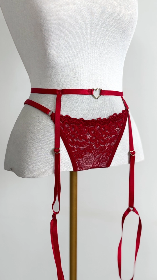 Cinta Liga Coração | Vermelho - imagem 1
