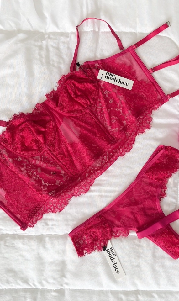 Corset Doçura + Calcinha | Rosa  - imagem 1