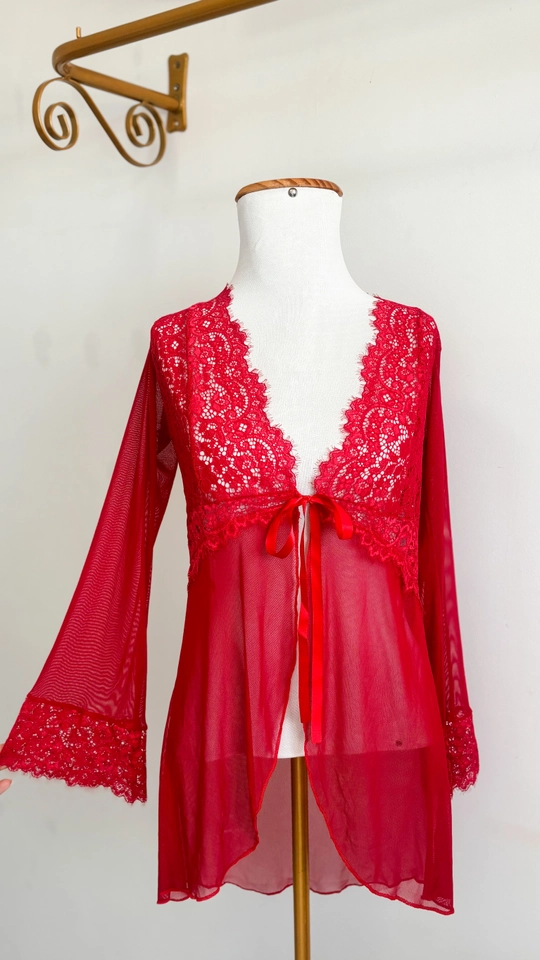 Robe Seduce Tule | Vermelho - imagem 1