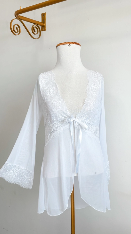 Robe Seduce Tule | Branco - imagem 1