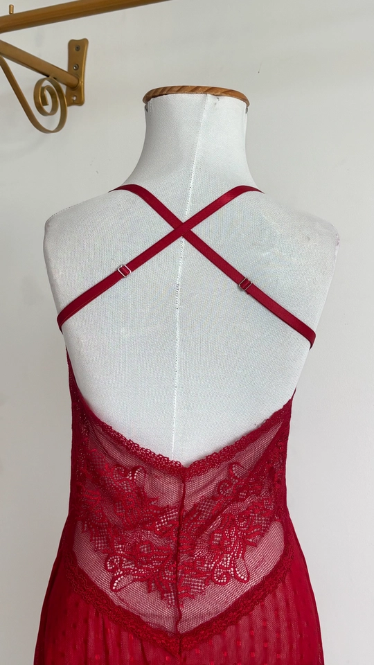 Camisola Charlotte Tule - Vermelho - imagem 3