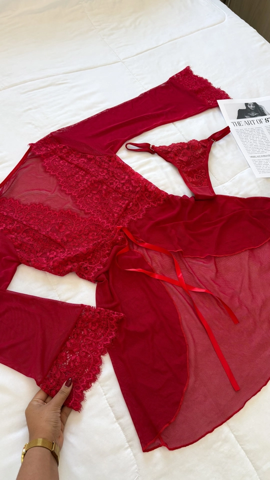 Robe Seduce Tule | Vermelho - imagem 2