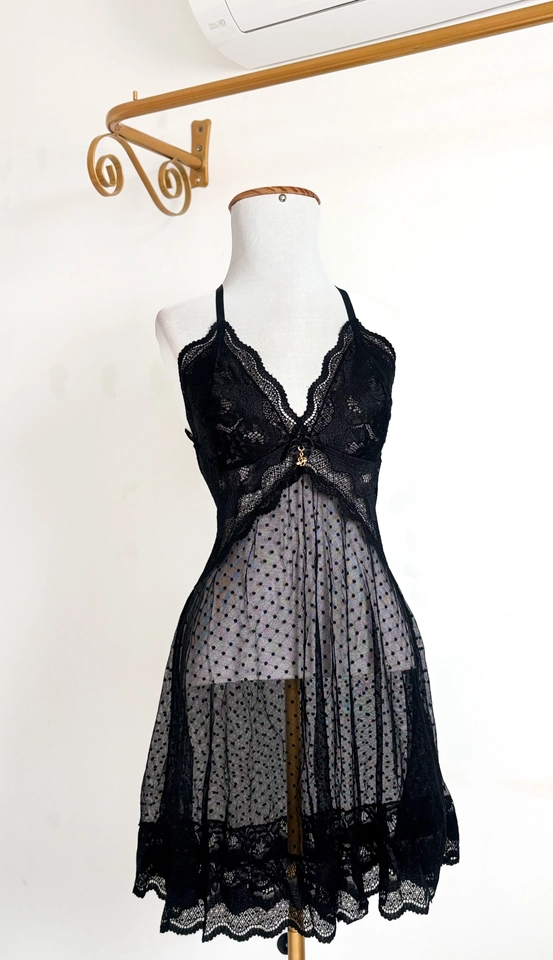 Camisola Charlotte Tule - Preto - imagem 1
