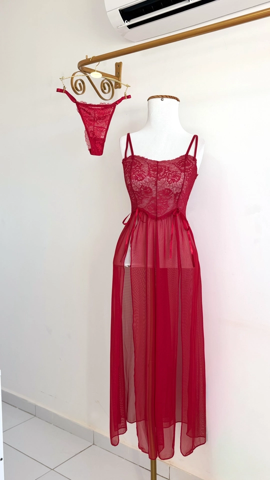Camisola Endless + Calcinha | Vermelho - imagem 1
