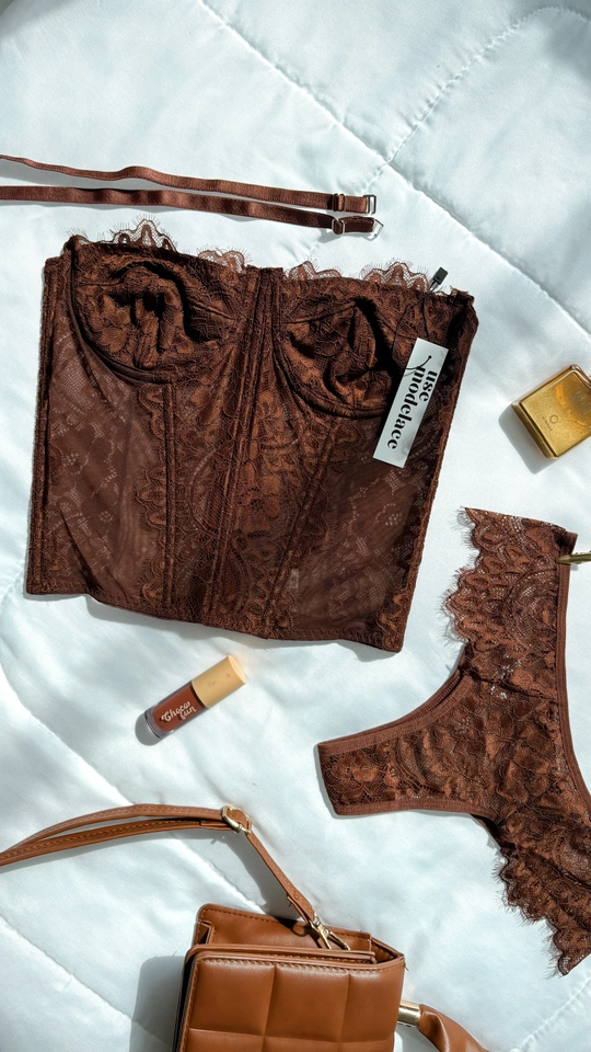 Corselet Capuccino + Calcinha | Marrom - imagem 5