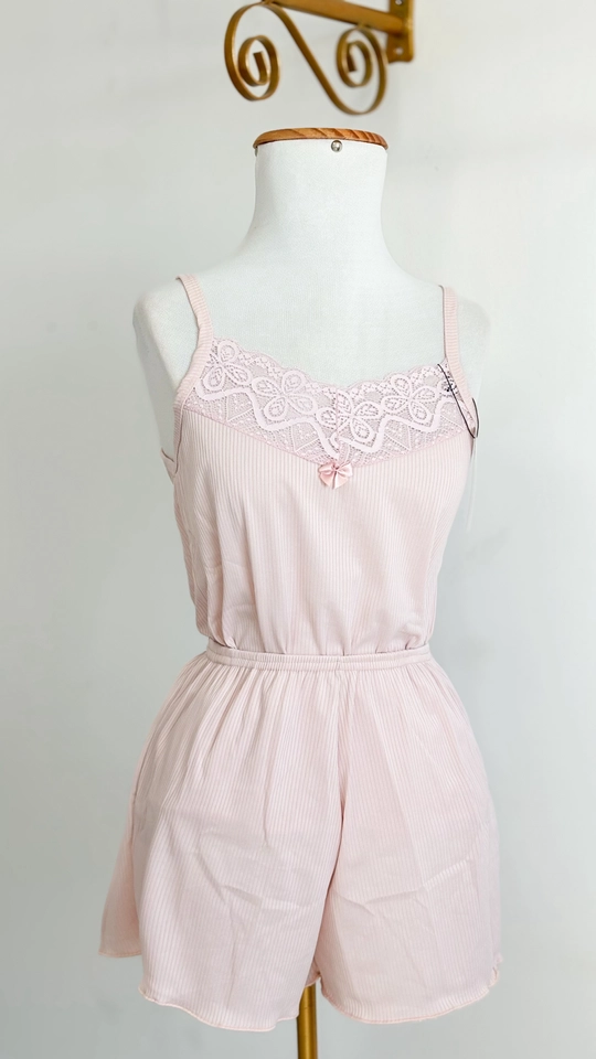 Short Doll Canelado Basic | Rosa Chá - imagem 1
