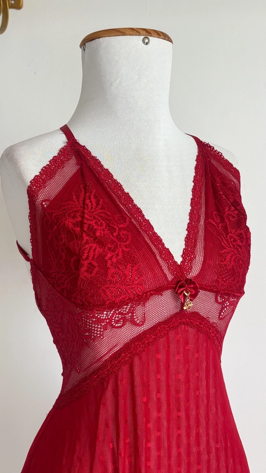 Camisola Charlotte Tule - Vermelho - imagem 2