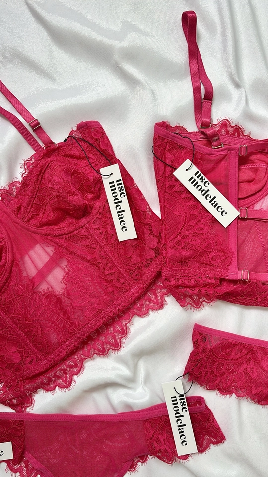Corset Doçura + Calcinha | Rosa  - imagem 2