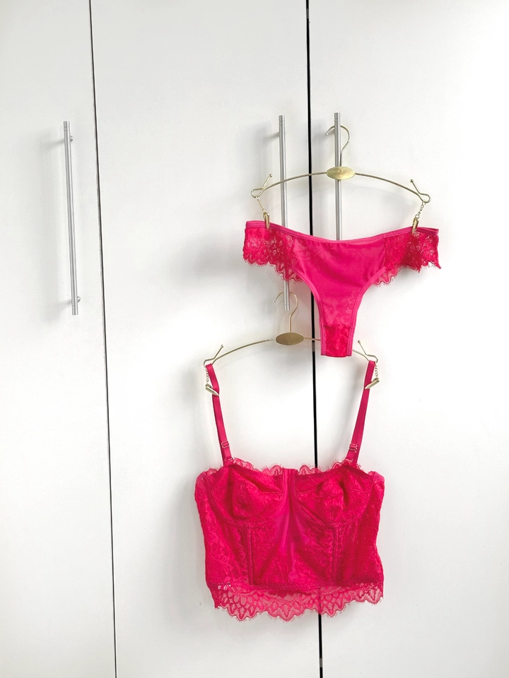 Corset Doçura + Calcinha | Rosa  - imagem 3