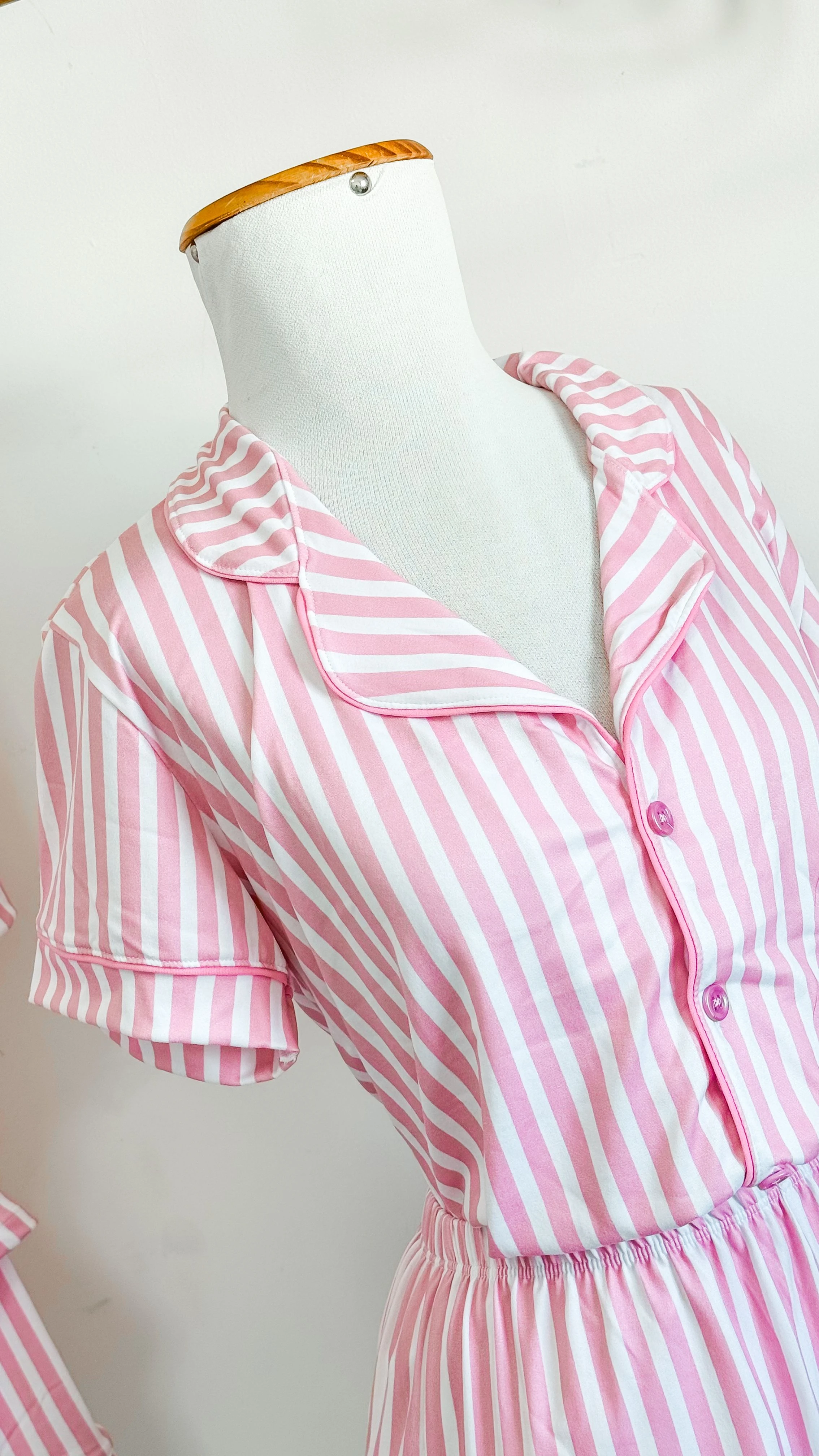 Pijama Girlhood | Listrado Rosa - 2