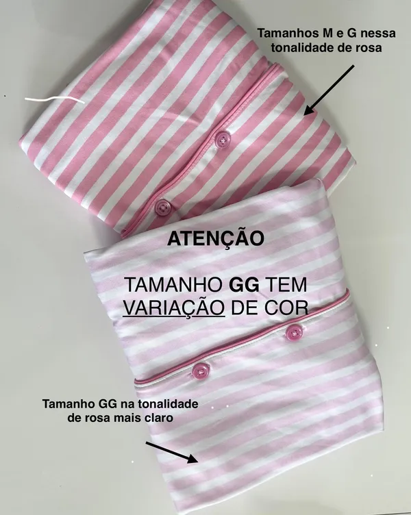 Pijama Girlhood | Listrado Rosa - imagem 5