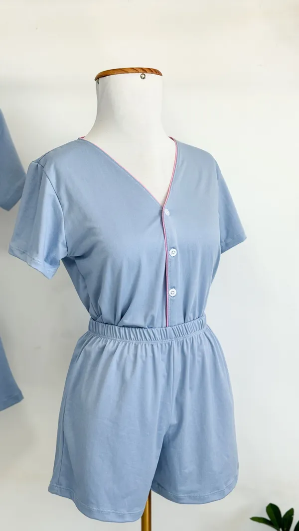 SHORT DOLL AMERICANO | AZUL CLARO - imagem 2