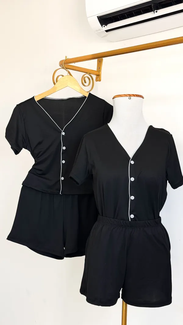 SHORT DOLL AMERICANO | PRETO - imagem 1