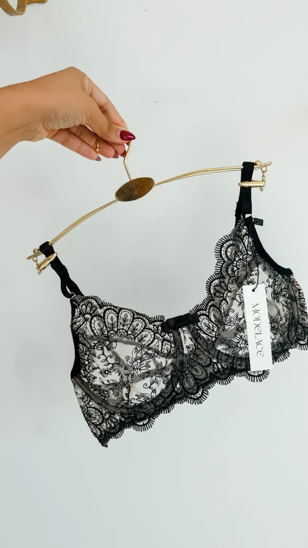 Lingerie Privé - 4 Peças | Tule Bordado - imagem 2
