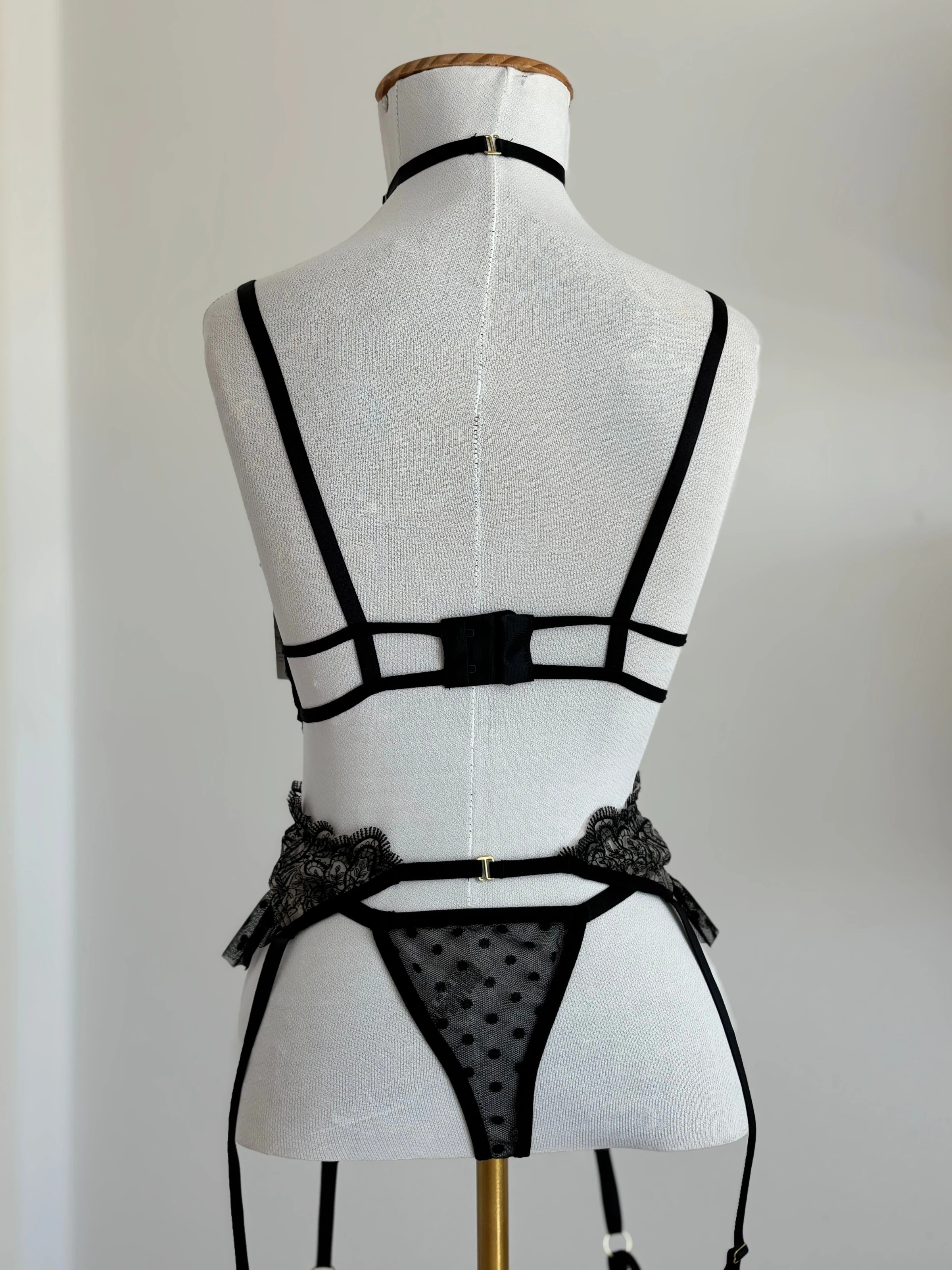 Lingerie Privé - 4 Peças | Tule Bordado - 6