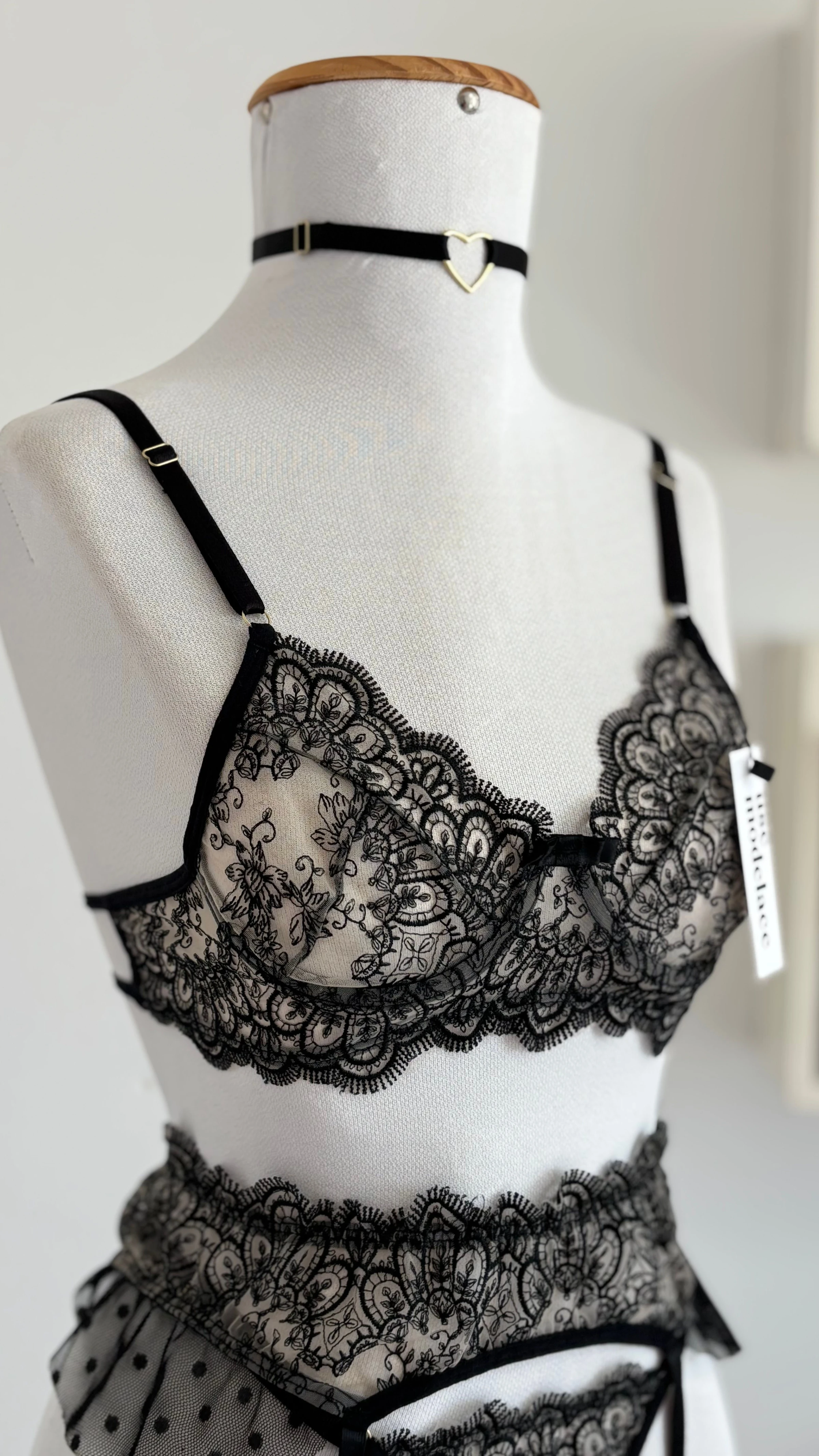 Lingerie Privé - 4 Peças | Tule Bordado - 7