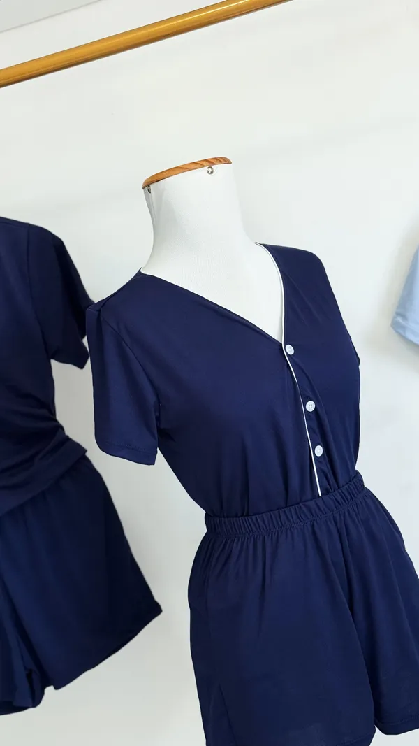 SHORT DOLL AMERICANO | AZUL MARINHO - imagem 4