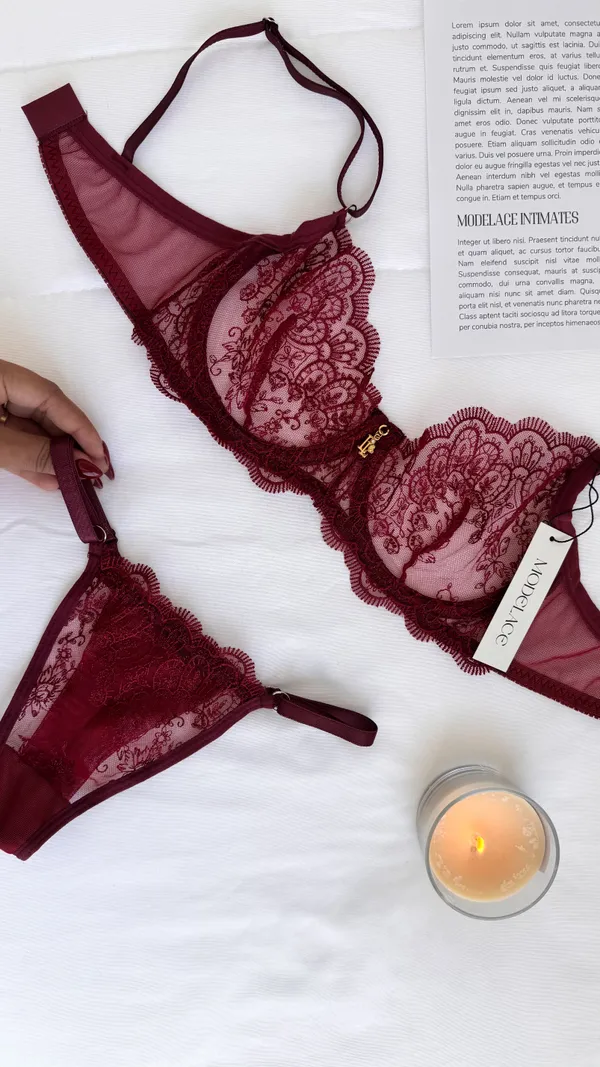 Lingerie Allure | Vinho - imagem 2