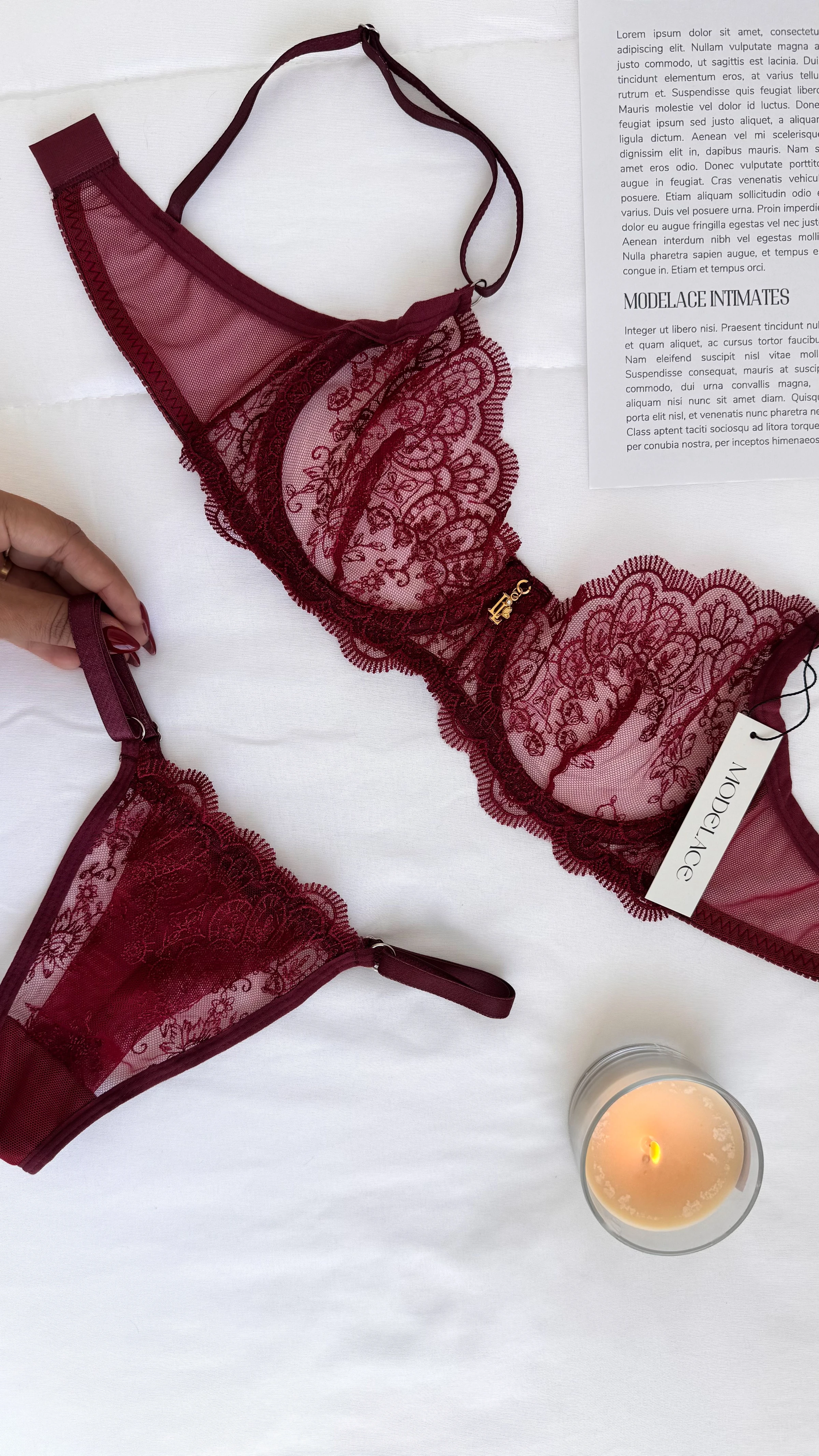 Lingerie Allure | Vinho - 2