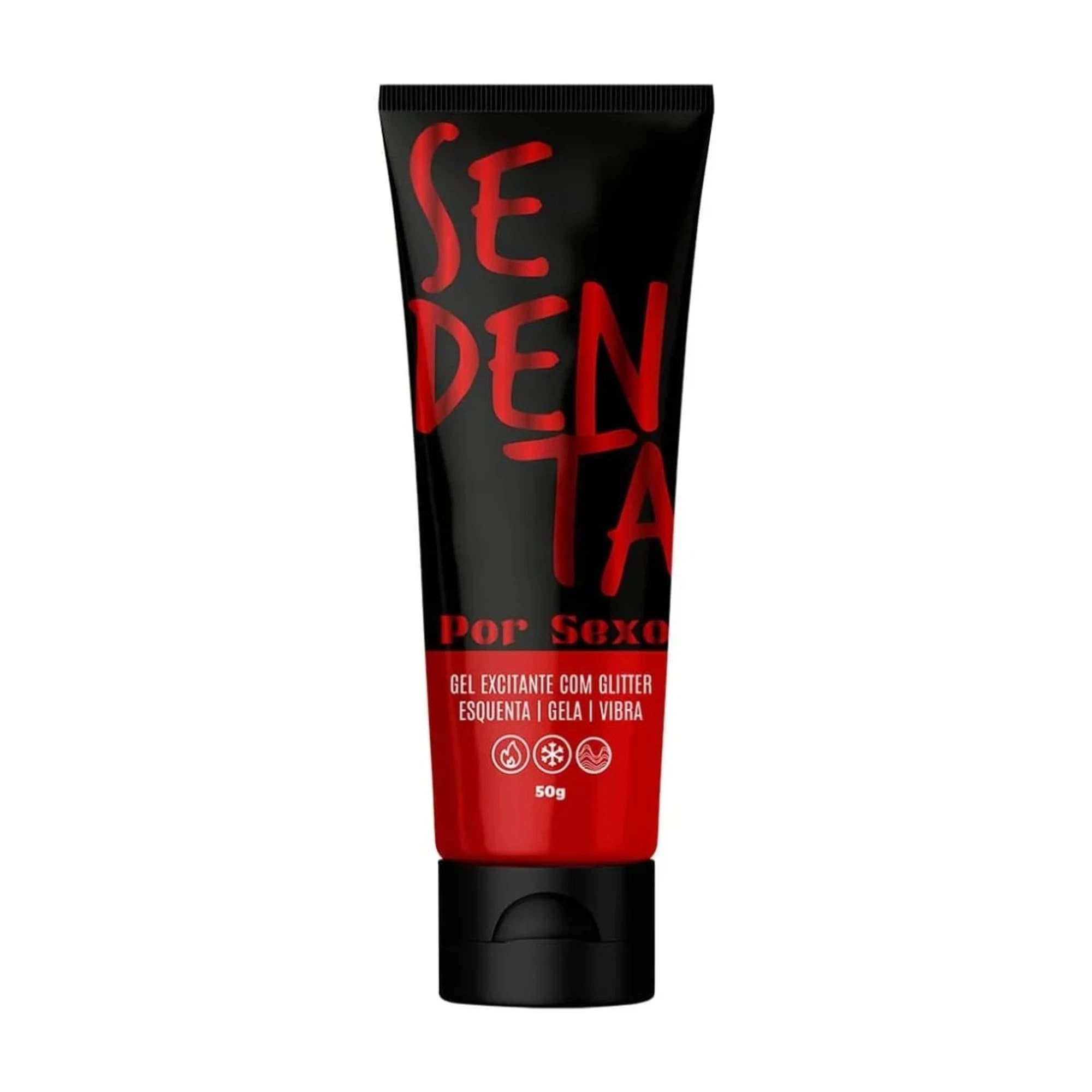 Sedenta Por Sexo Gel Excitante Com Glitter Esquenta Gela E Vibra 50G Pepper Blend - 1