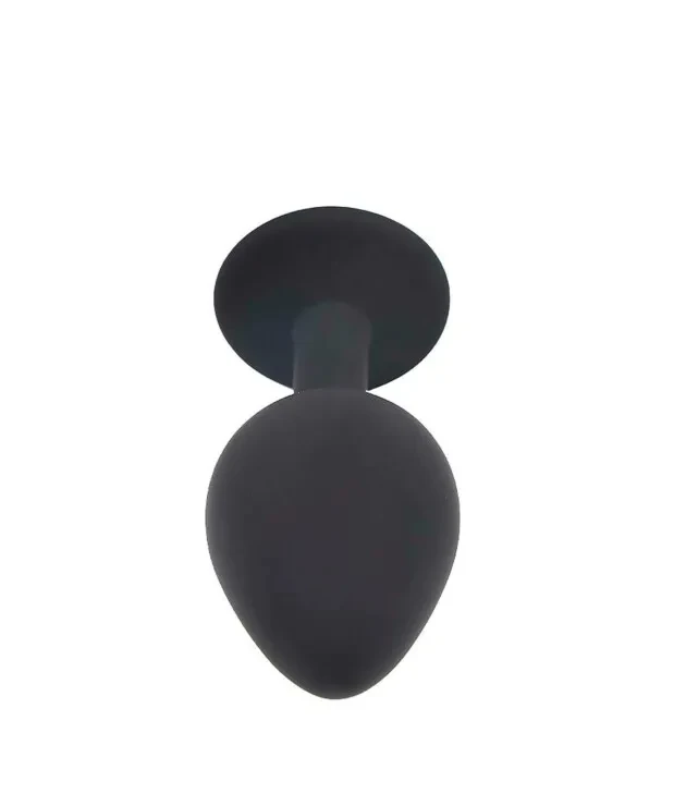 Plug Anal de Silicone com Joia – Grande - 2