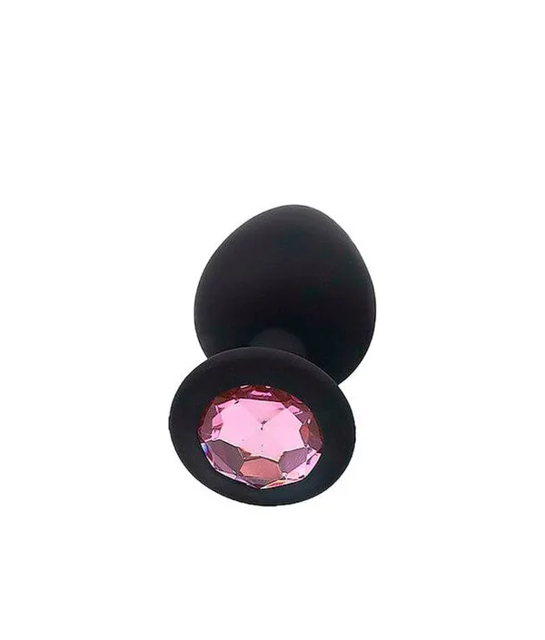 Plug Anal de Silicone com Joia – Grande - imagem 1