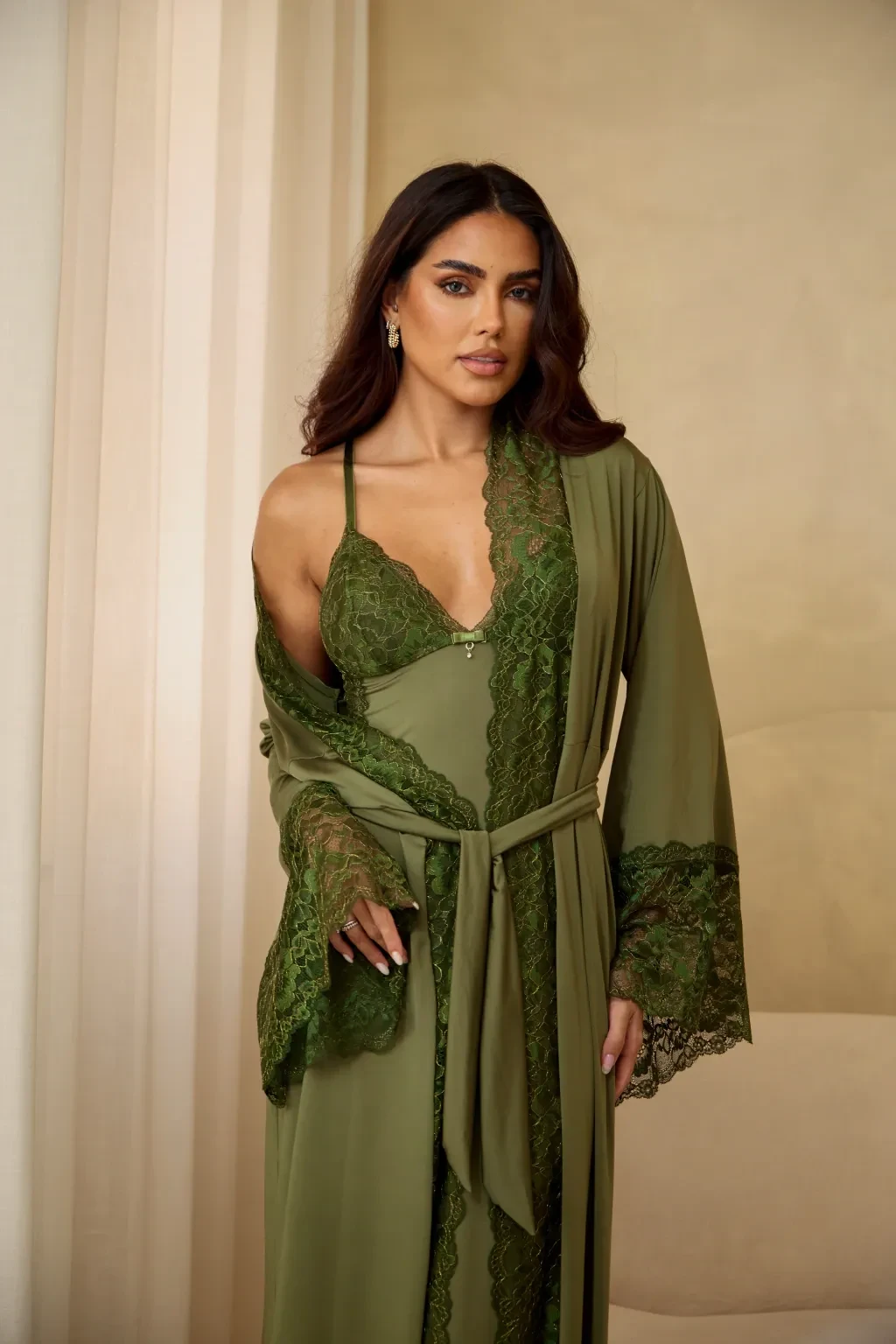 Robe/Camisola Longo Verdr/Dourado - 2
