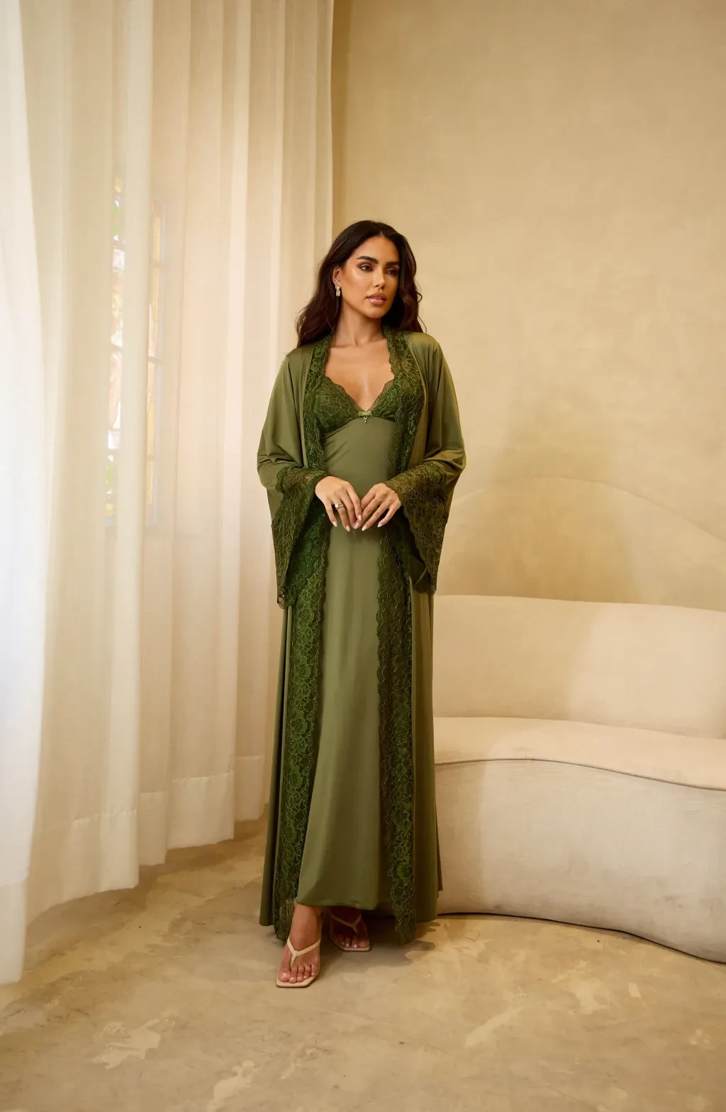 Robe/Camisola Longo Verdr/Dourado - 3