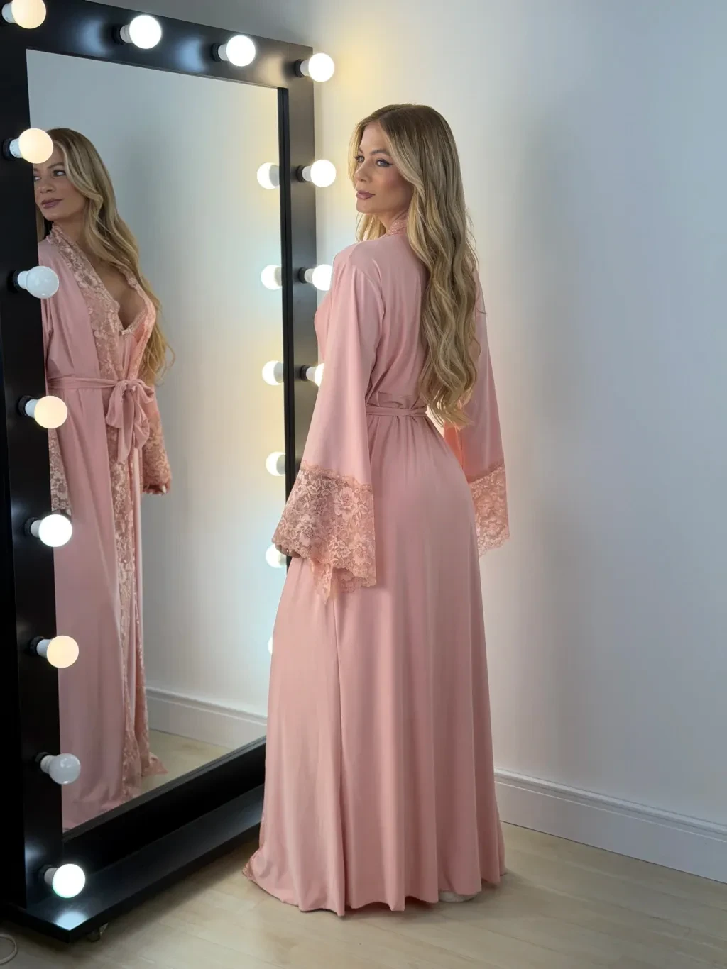 Robe/Camisola Longo Romance /Dourado - 2