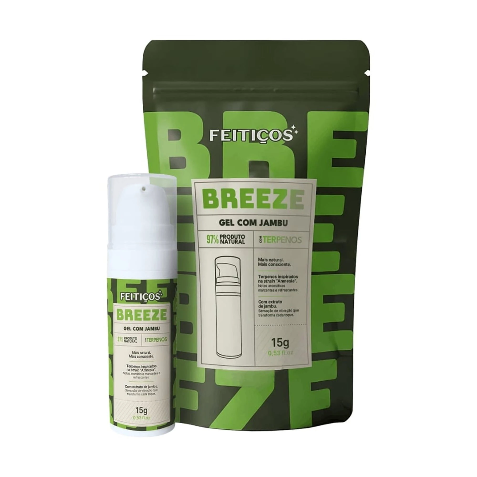 Breeze Gel Vibrante Com Extrato De Jambu 15G Feitiços - 1