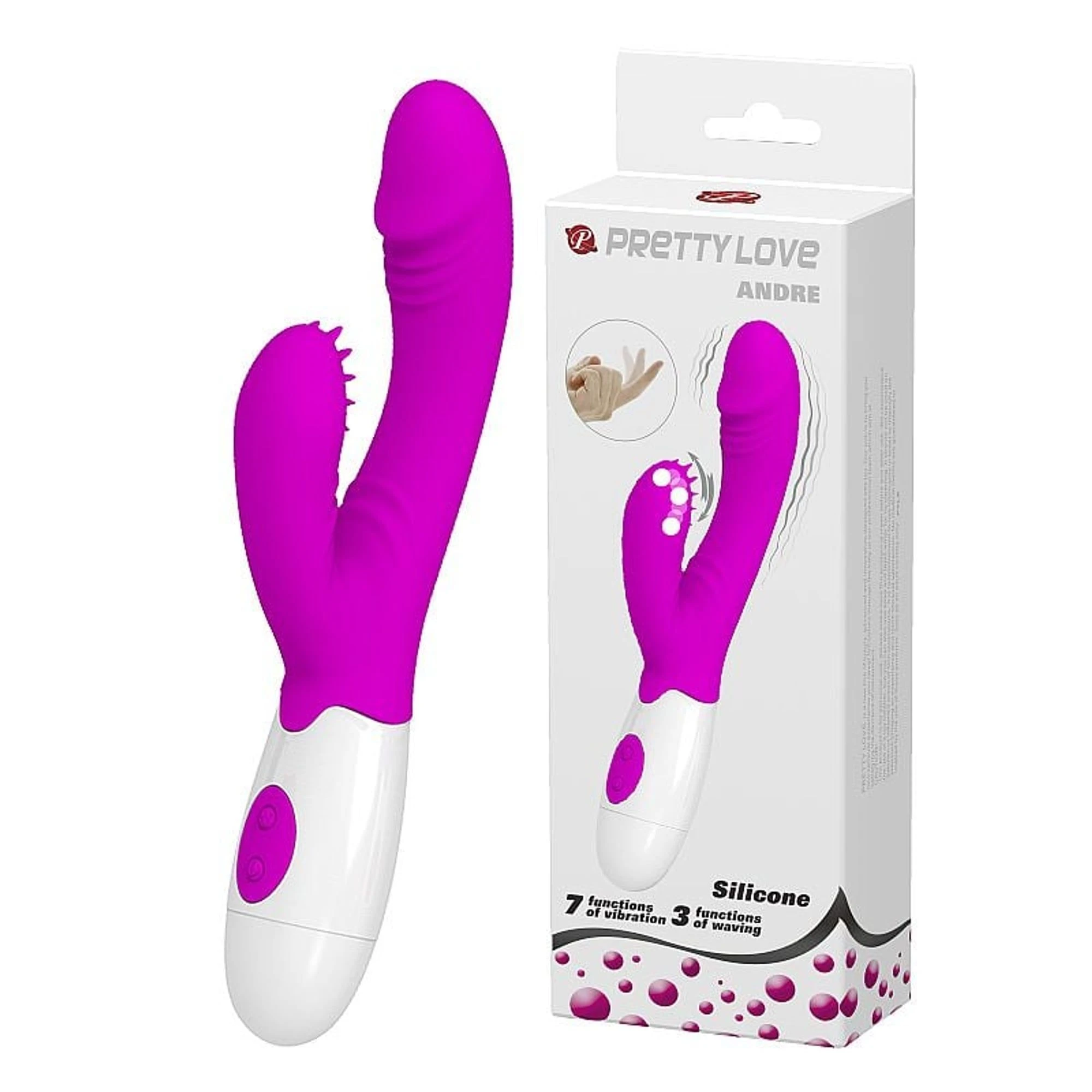 Vibrador Ponto G Andre 3 Modos De Dedilhar E 7 Vibrações Pretty Love - 1
