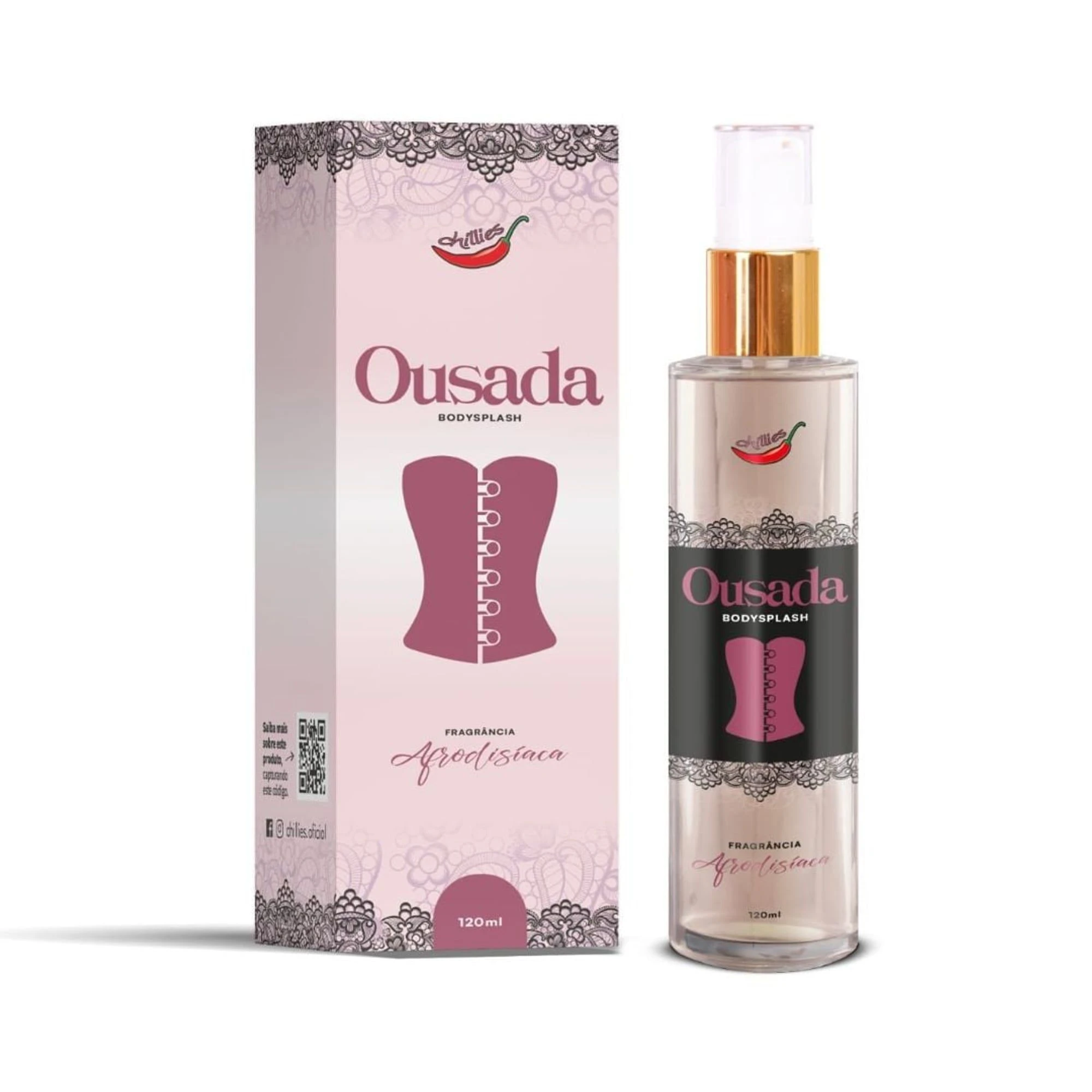 Ousada Body Splash Fragrância Afrodisíaca 120Ml Chillies - 1