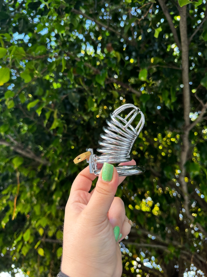 CINTO DE CASTIDADE EM METAL  - 1
