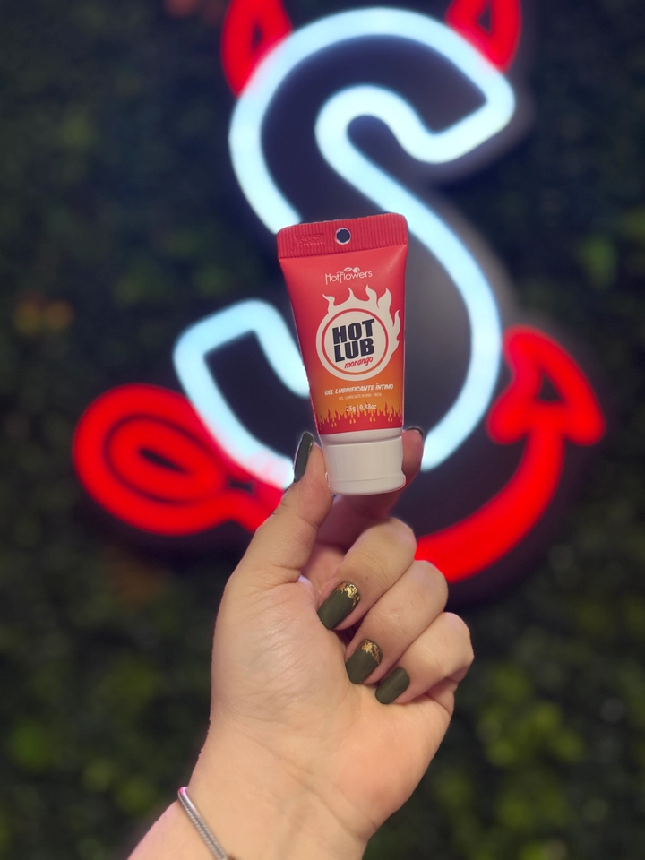 HOT LUB GEL DESLIZANTE BEIJÁVEL MORANGO