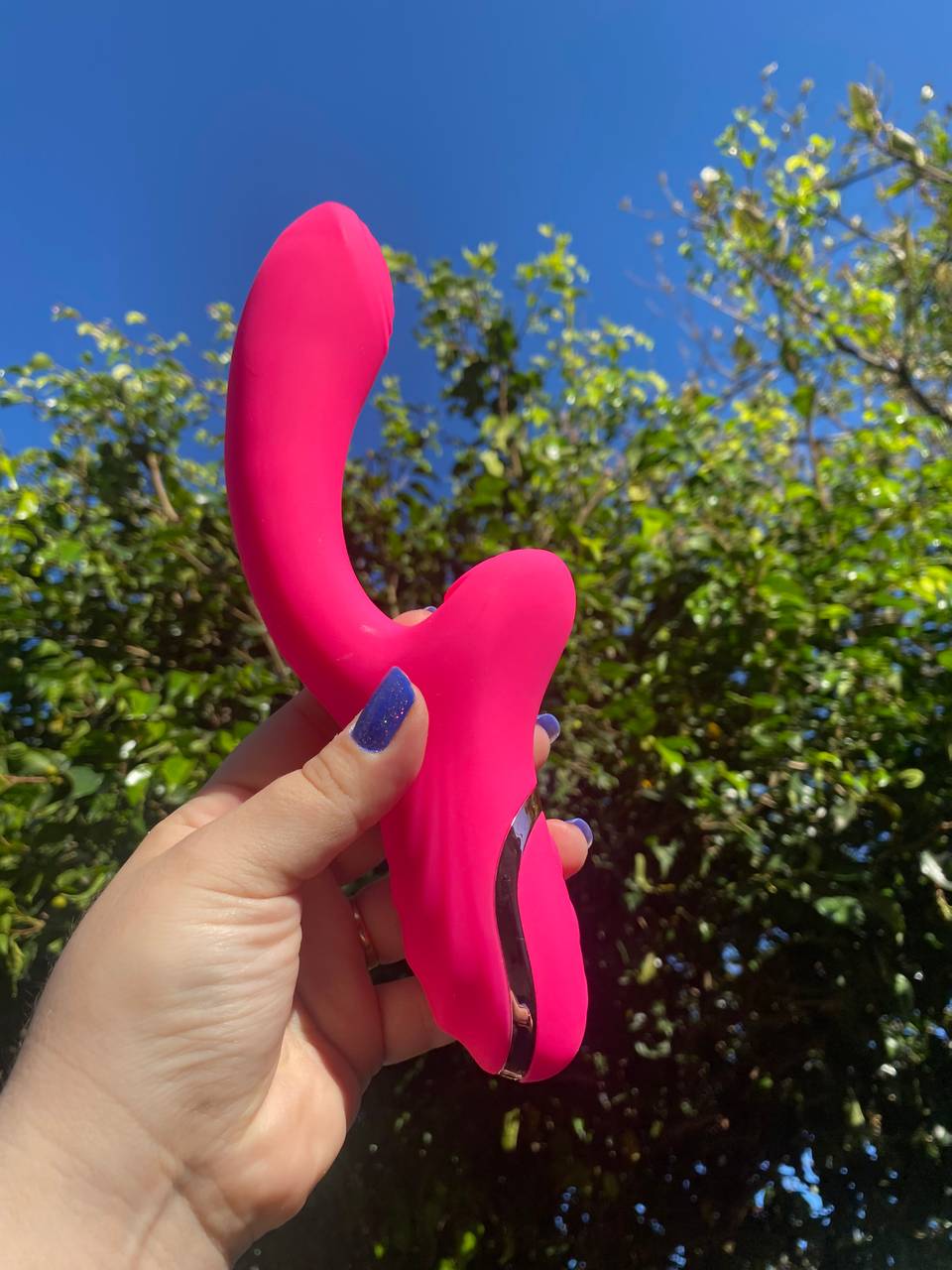 Vibrador Pink com sugador  - 1