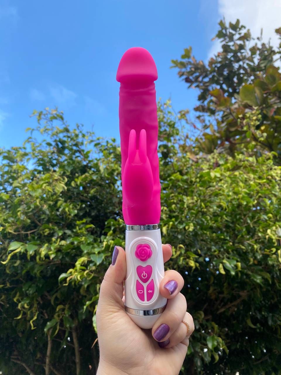 Vibrador rabbit com aquecimento - 1