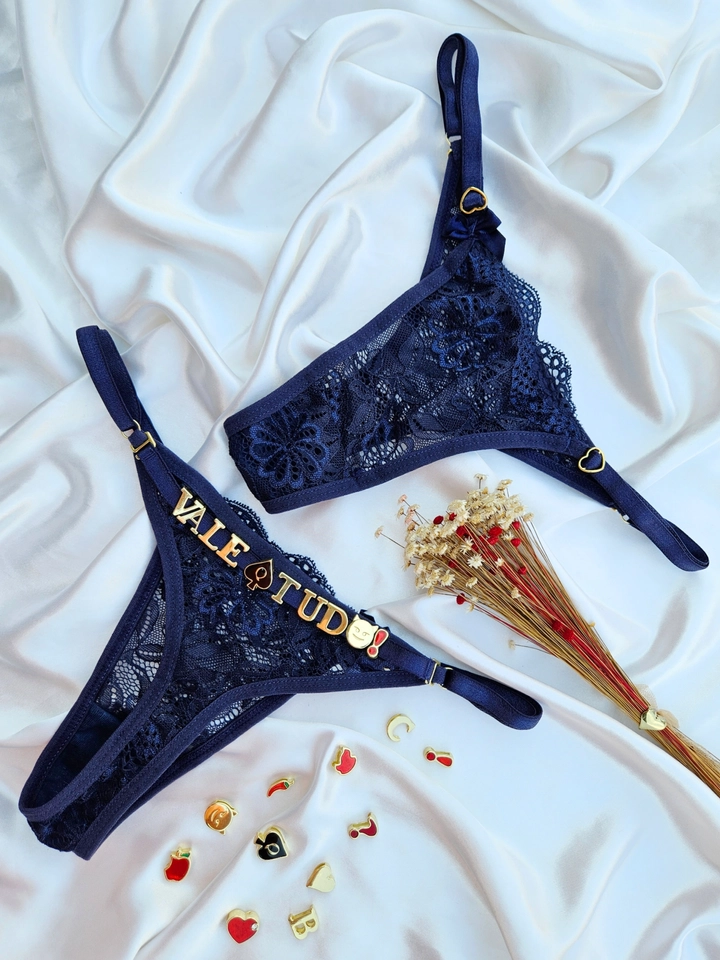 Calcinha Personalizada Azul  - 1