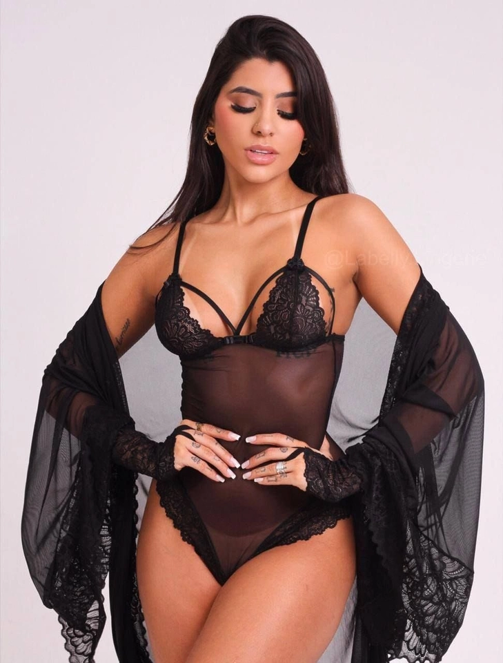 Robe Luxo tule Preto - 5