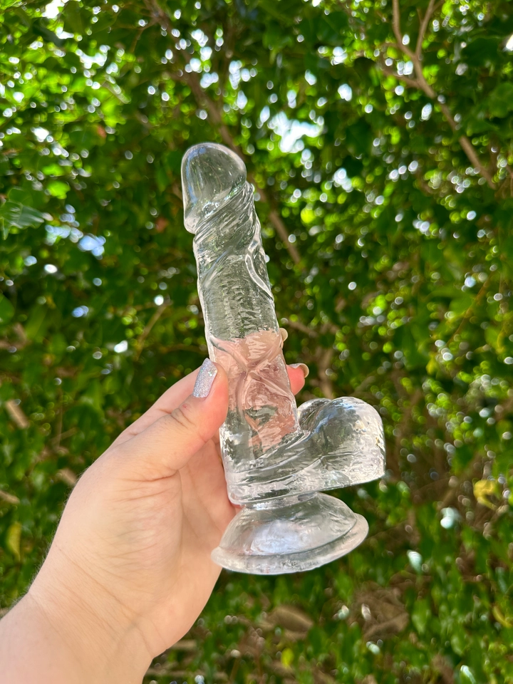 Prótese transparente Realística de Silicone 16,5x3,4cm - 1
