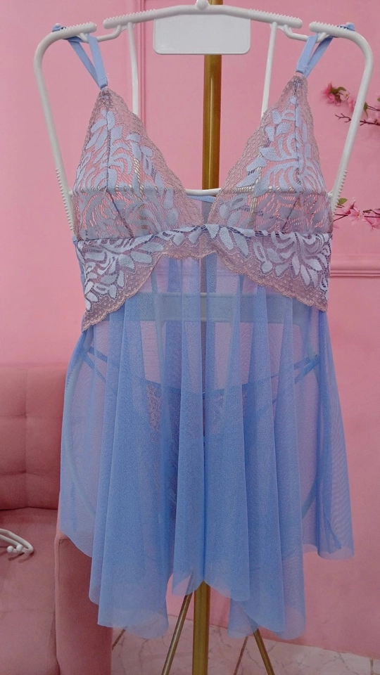 Camisola com Calcinha Azul - 3