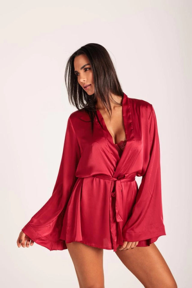Robe cetim Luxo Vermelho - 1