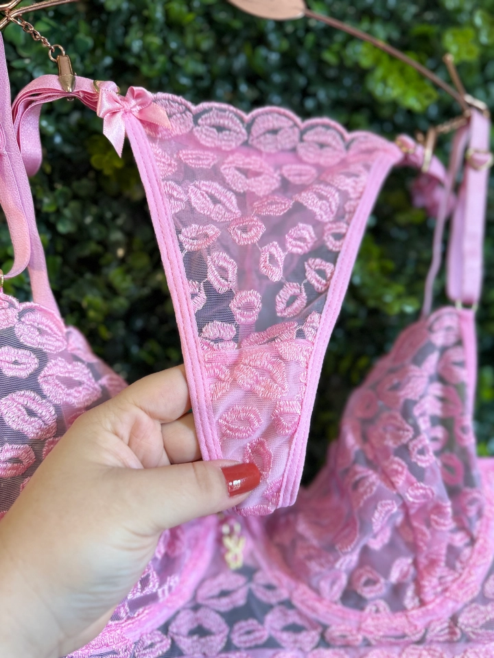 Conjunto Beijo Rosa Claro personalizado - 3